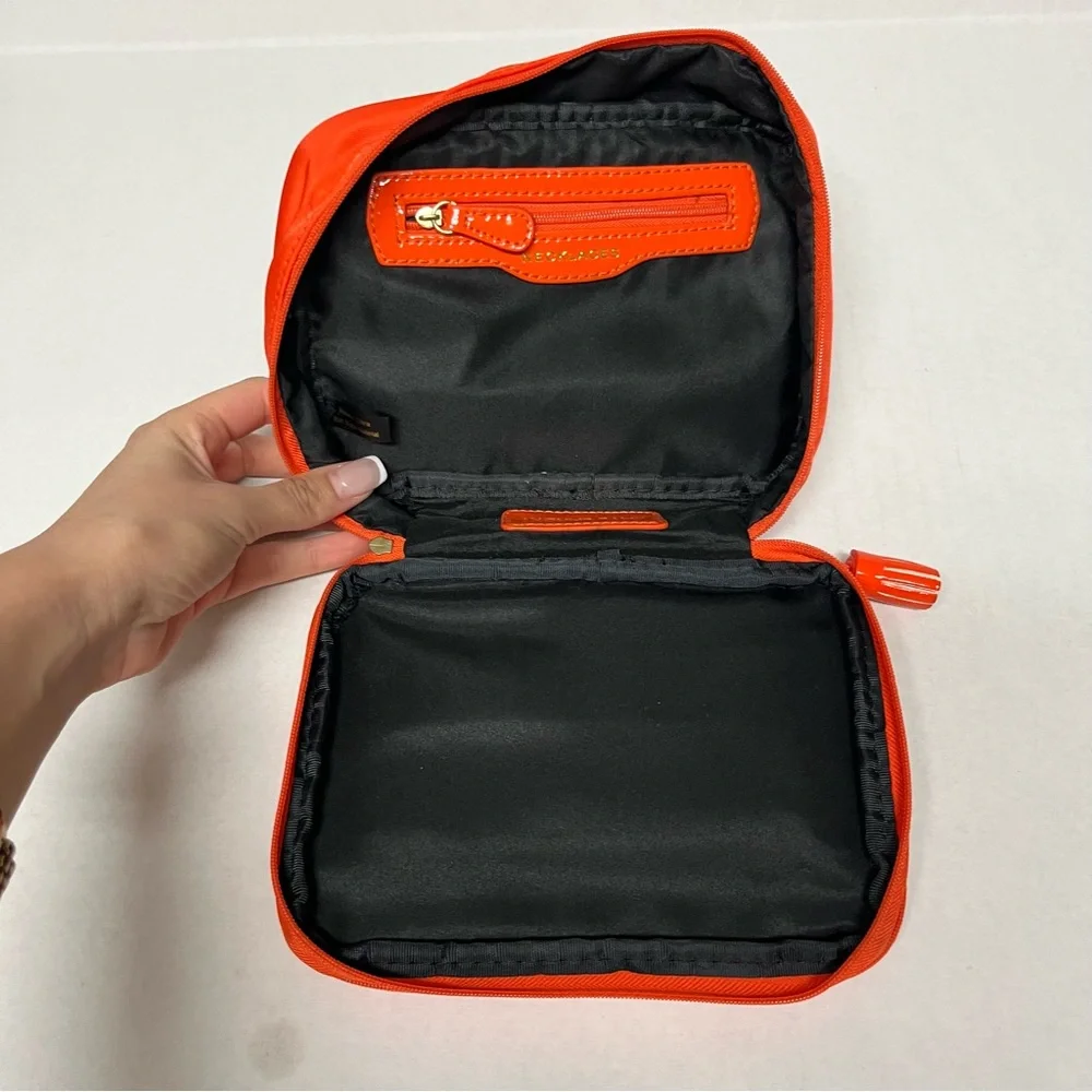 Kate Landry Orange jewelry storage travel organizer vanity bag gift accessory - Picture 7 of 12